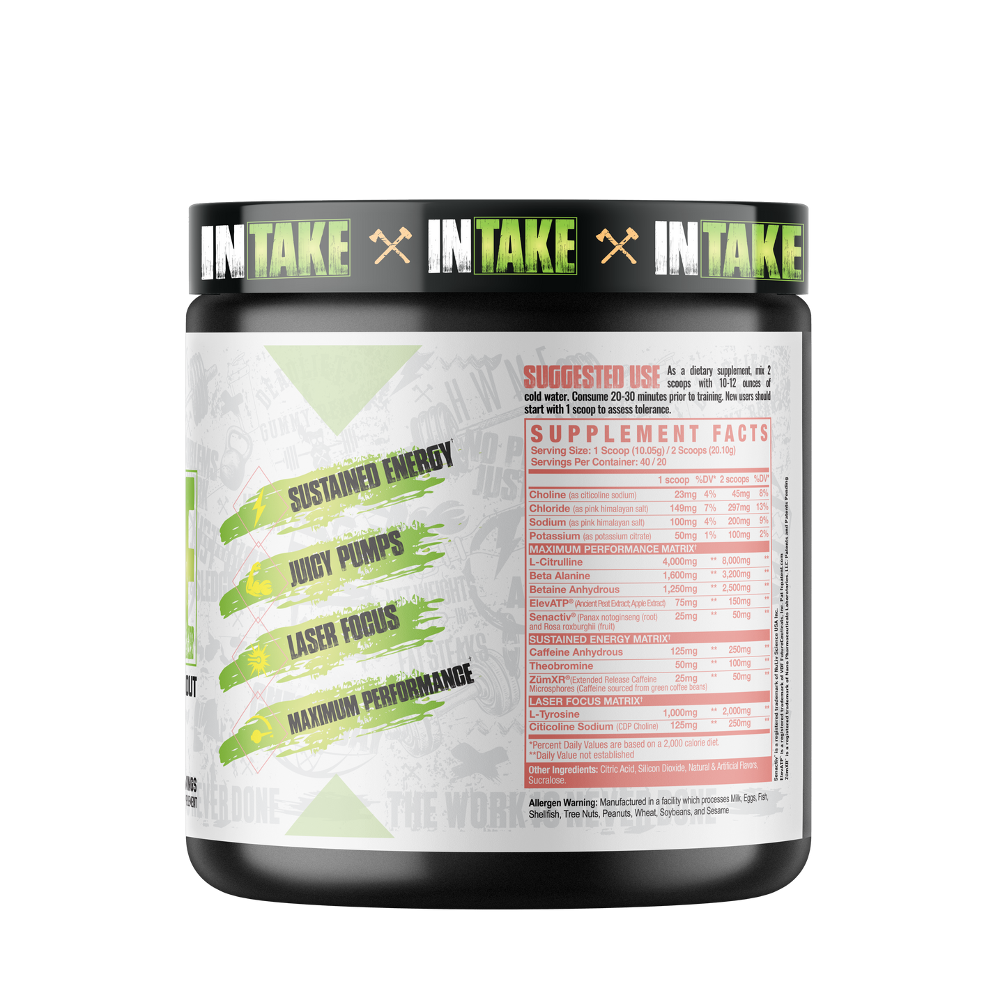 Intake AXE AND SLEDGE Pre workout