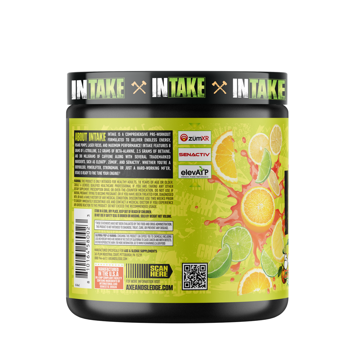 Intake AXE AND SLEDGE Pre workout