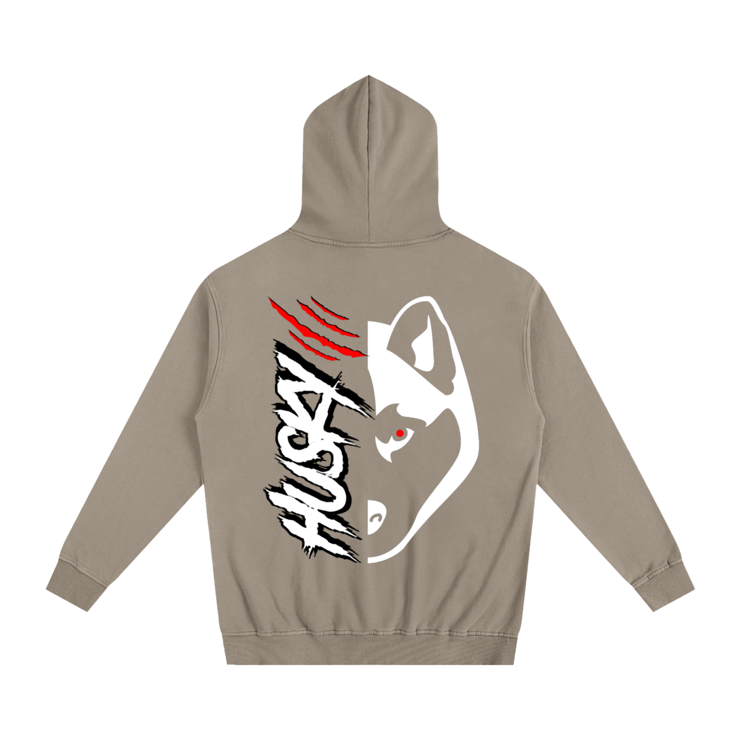 Husky Half Head Hoodie Jumper