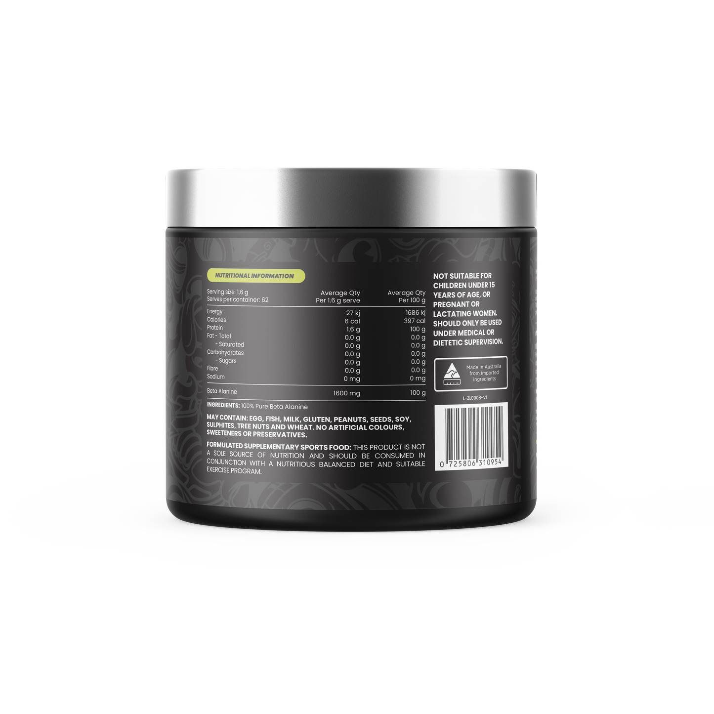 Beta Alanine 100g Zombie