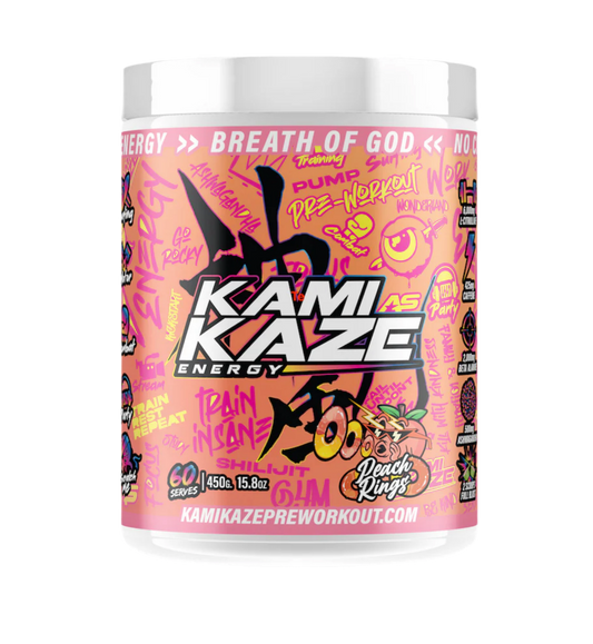 KAMIKAZE - PRE WORKOUT - PEACH RINGS- 435g