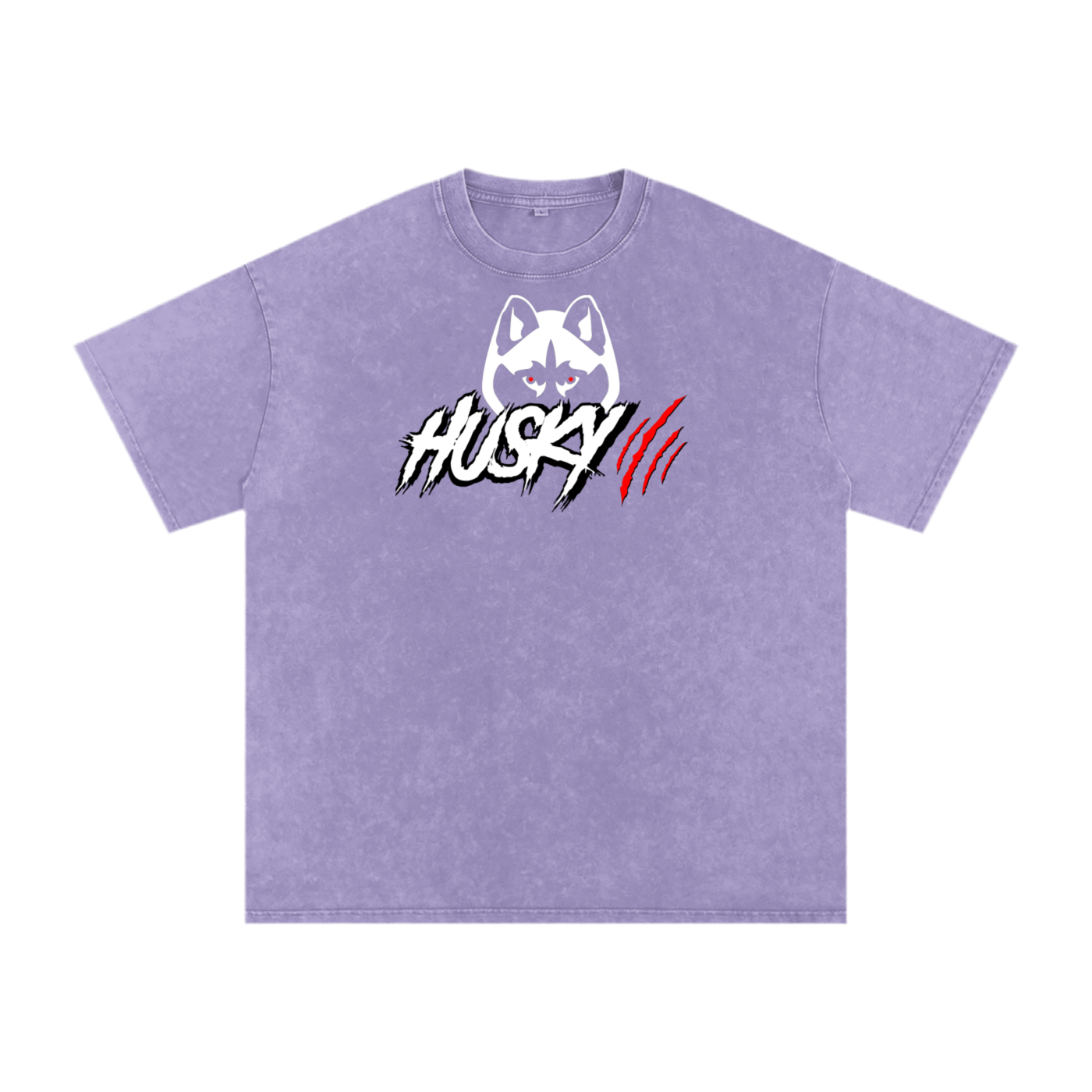 Acid Wash Oversize Half Head T-Shirt