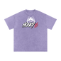 Acid Wash Oversize Half Head T-Shirt