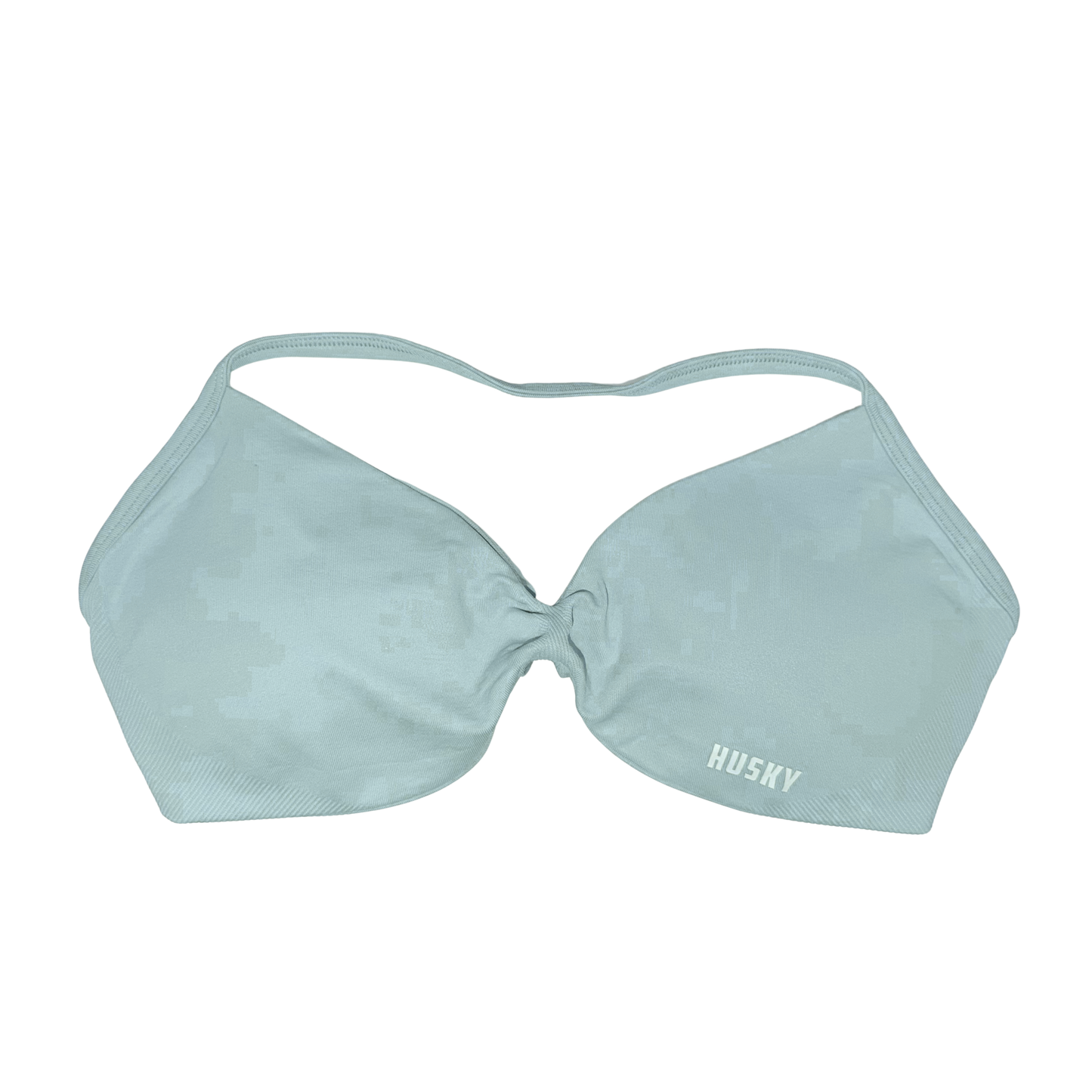 Aurora Strappy Halter Bra Wolf Grey