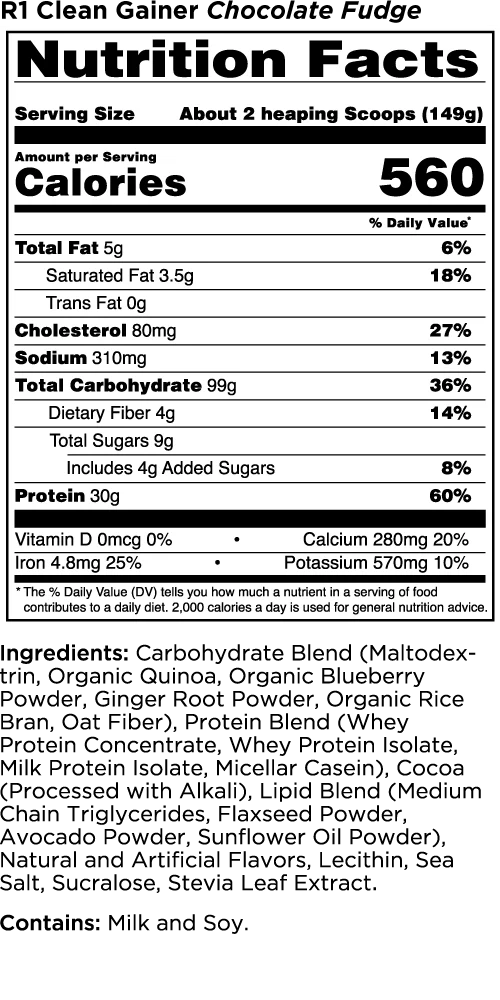 Rule 1 CLEAN GAINER -10LB