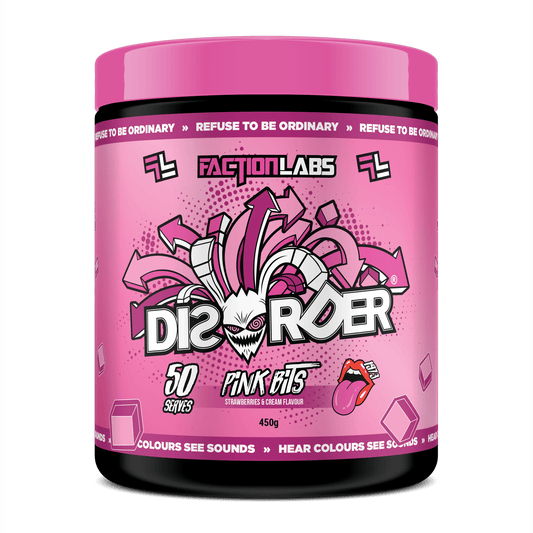 Disorder Original - 50 serves / 450g - PINK BITS (strawberries & cream)