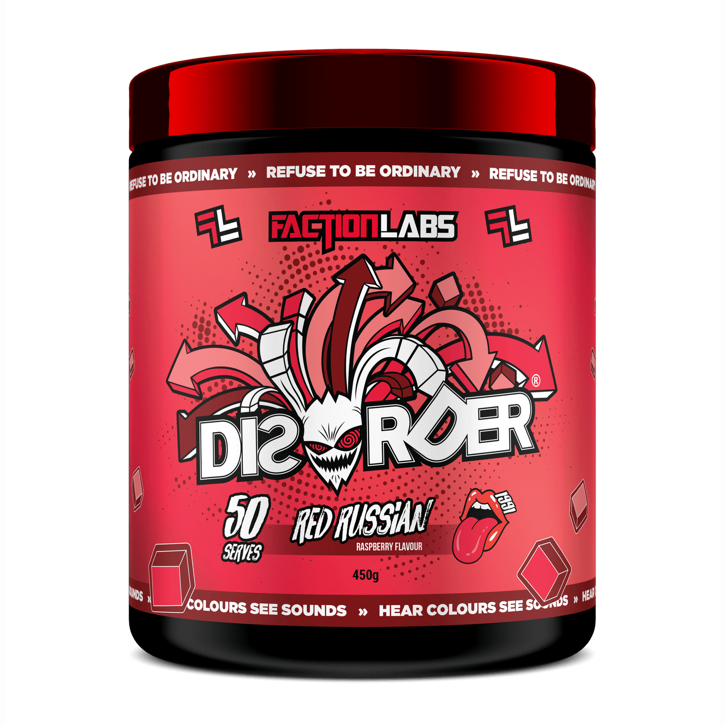 Disorder Original - 50 serves / 450g - RED RUSSIAN (Raspberry)