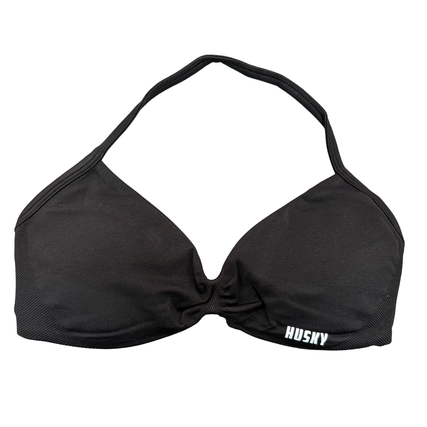 Aurora Strappy Halter Bra Wolf Grey