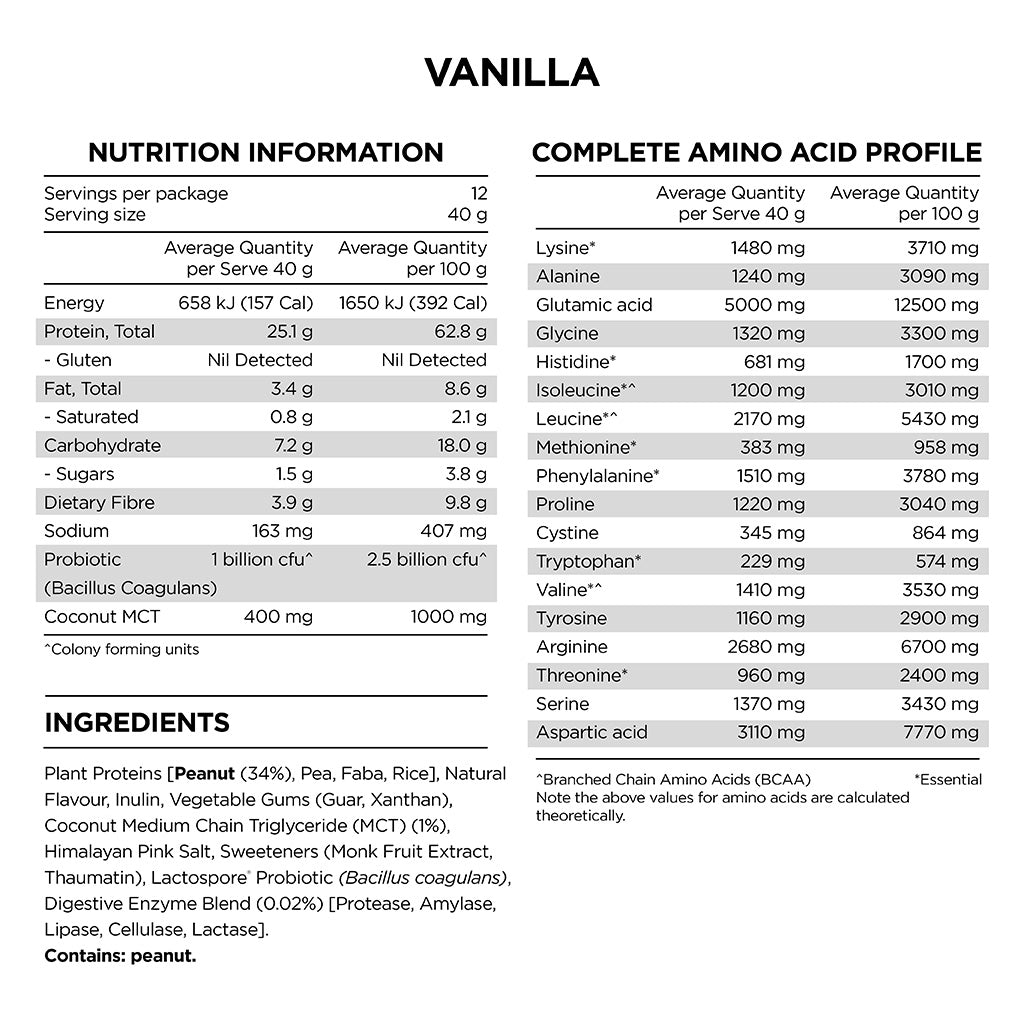 Peanut Protein Vanilla Peanut - 500g