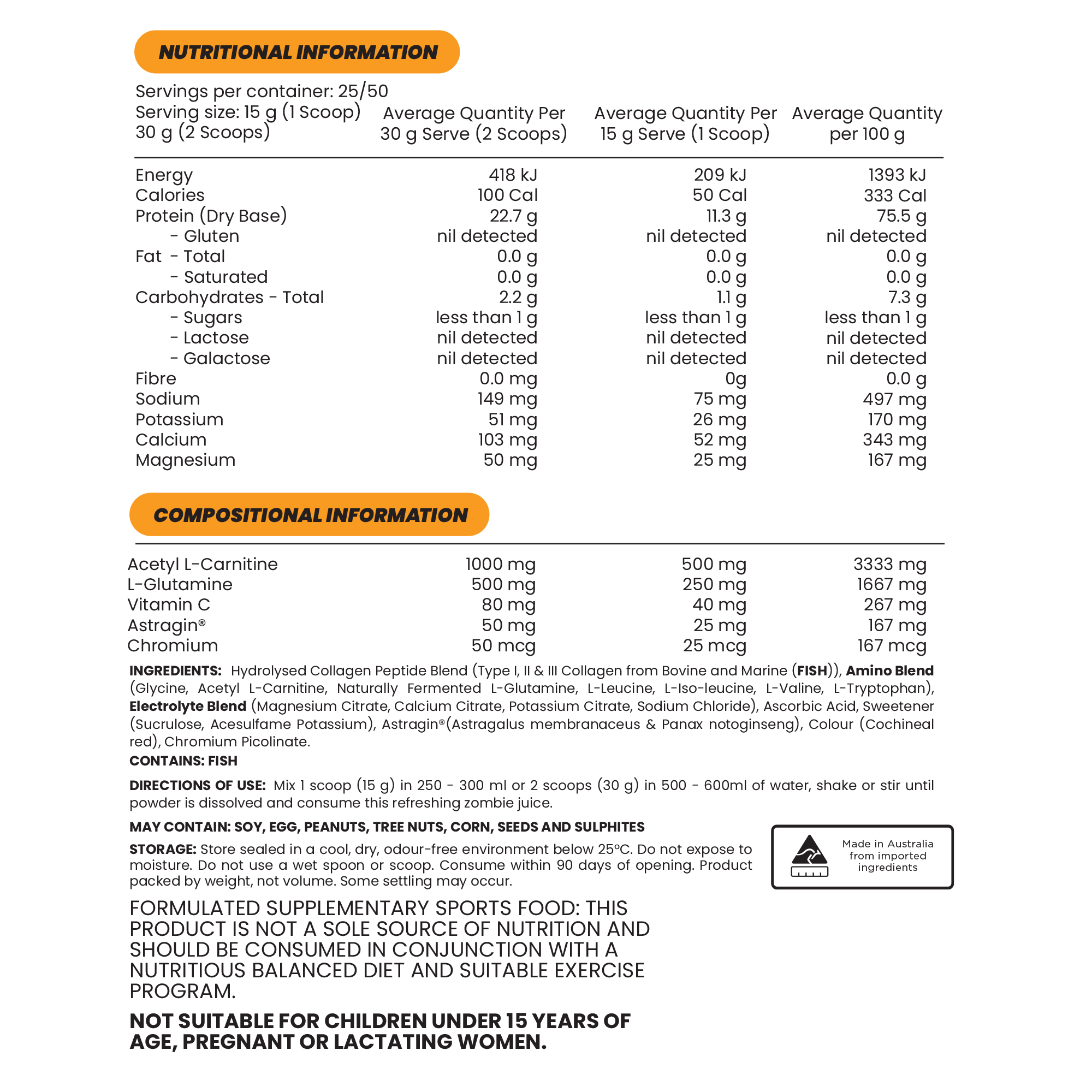 SHREDZ - THERMOGENIC PROTEIN WATER - 750g