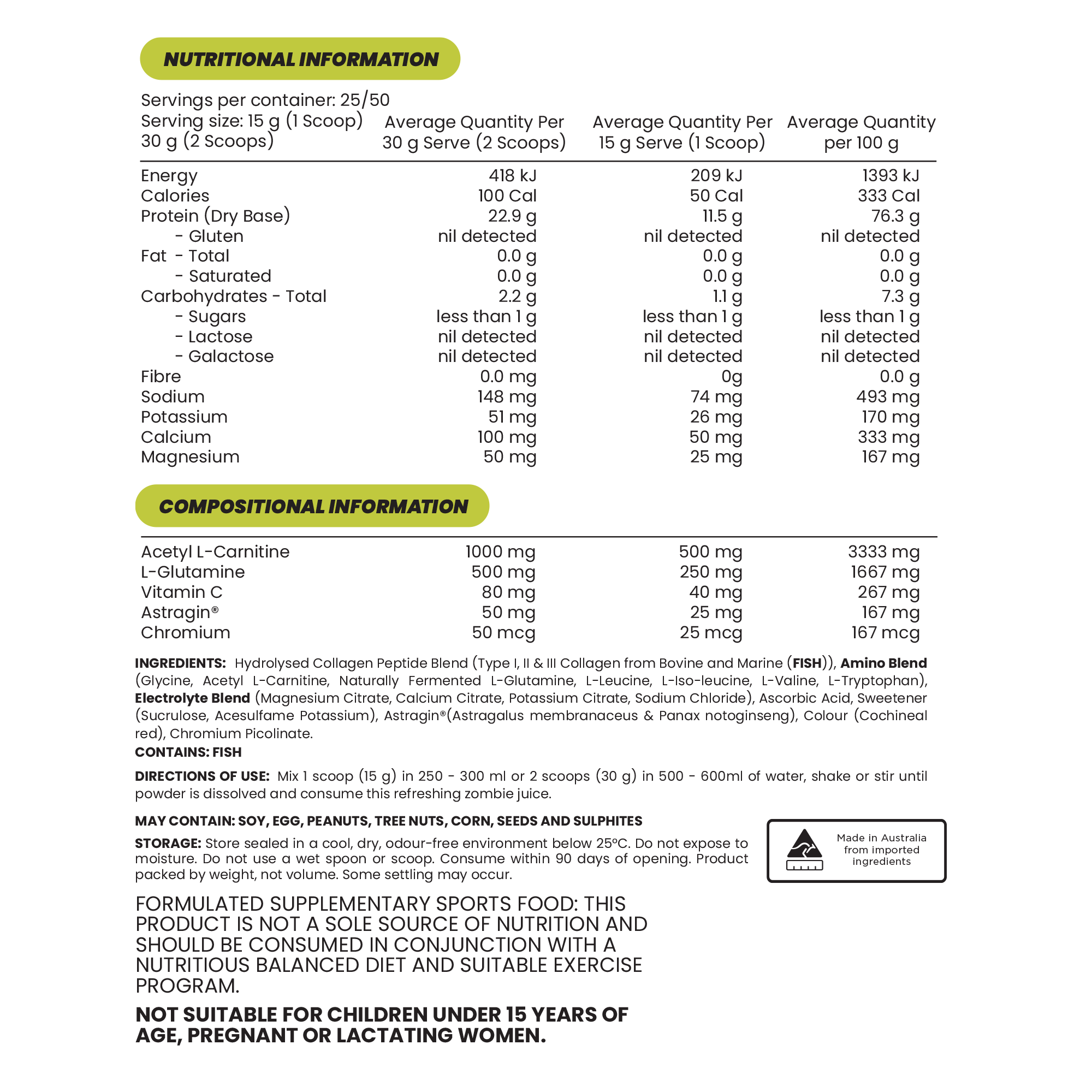 SHREDZ - THERMOGENIC PROTEIN WATER - 750g