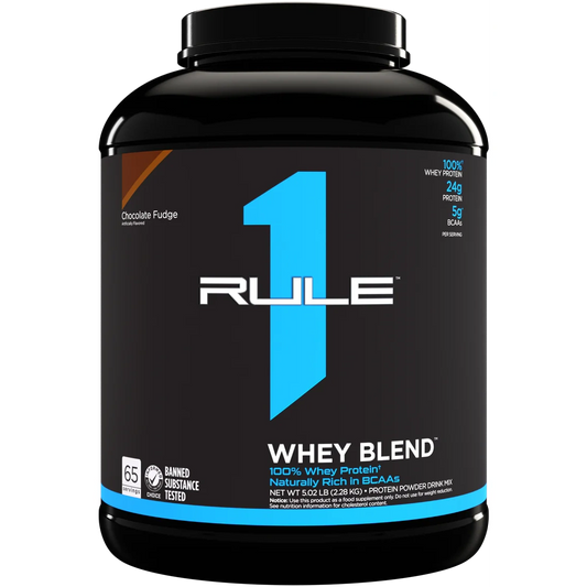 R1 WHEY BLEND - 66 SERVE - CHOCOLATE FUDGE - 5.02LB