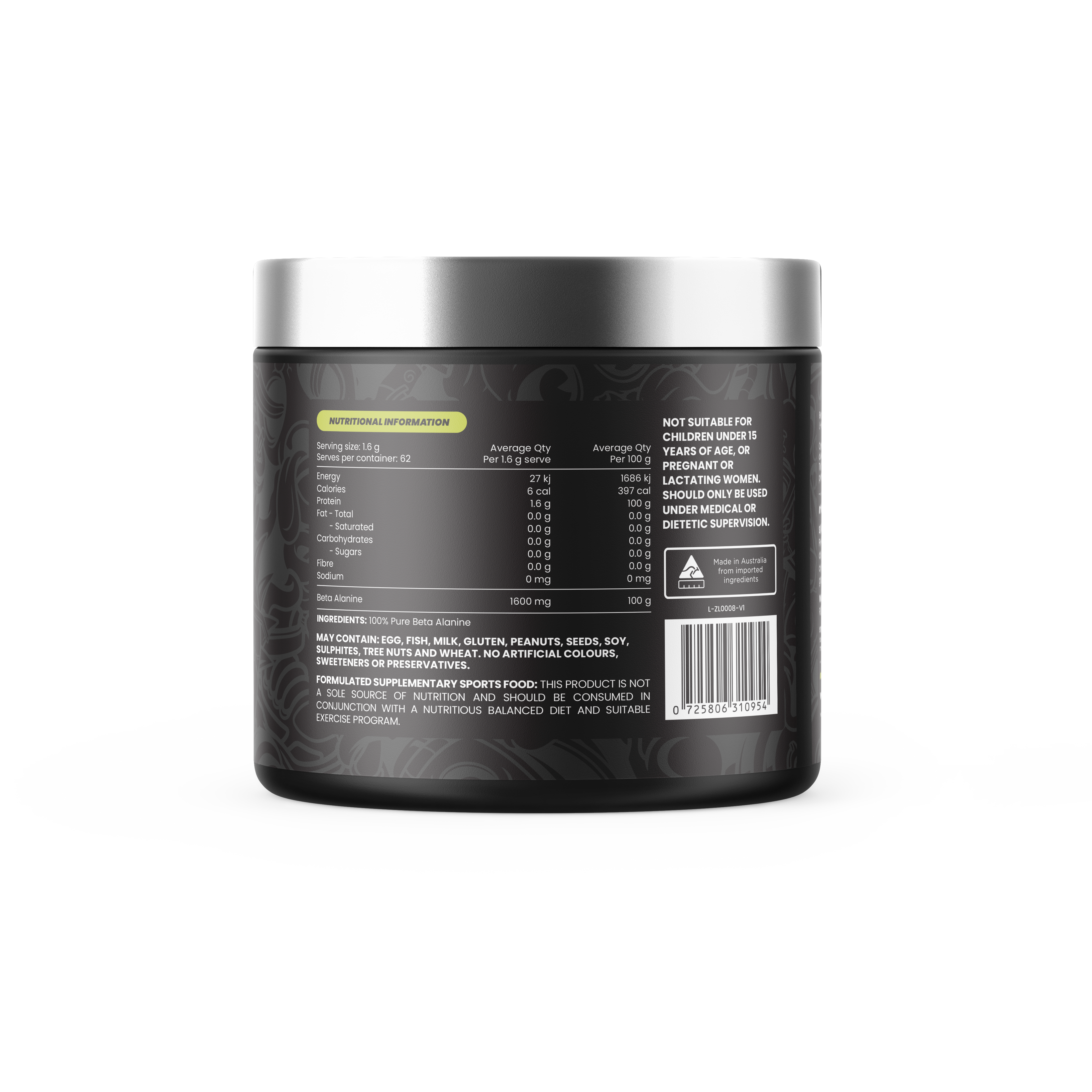 Beta Alanine 100g Zombie
