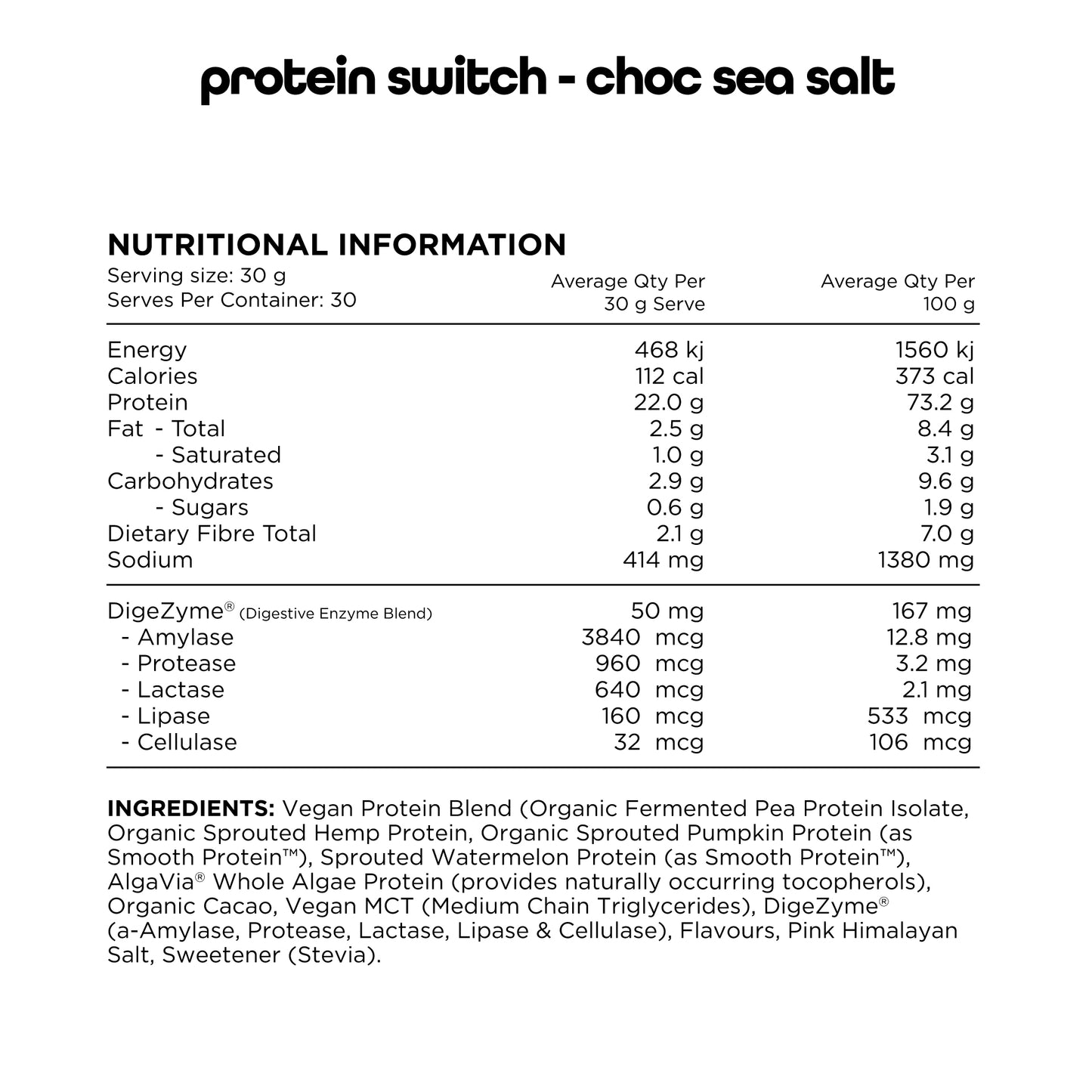 PROTEIN SWITCH- 30 Serve