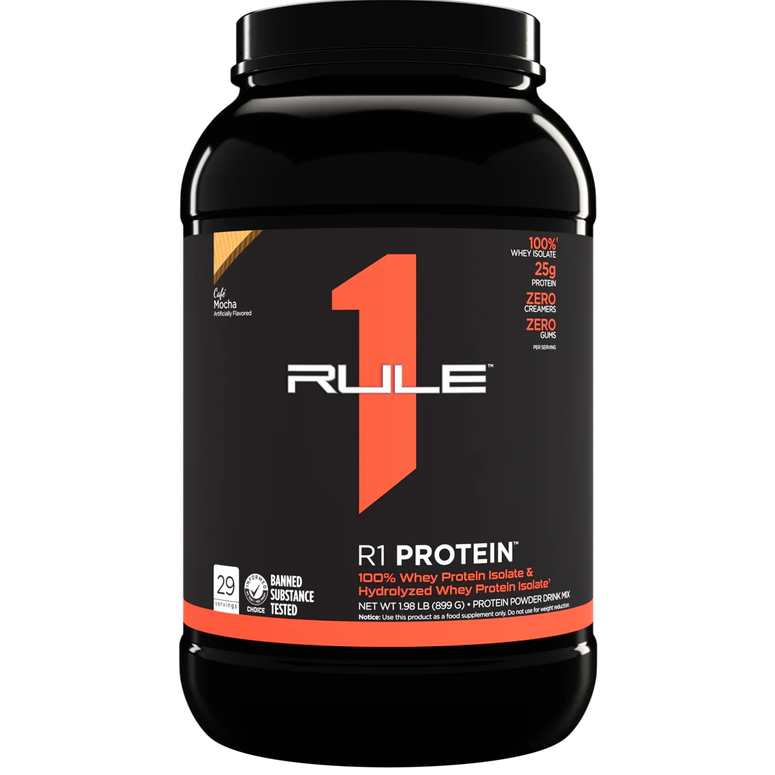 R1 PROTEIN - 29 SERV - CAFE MOCHA - 1.98LB