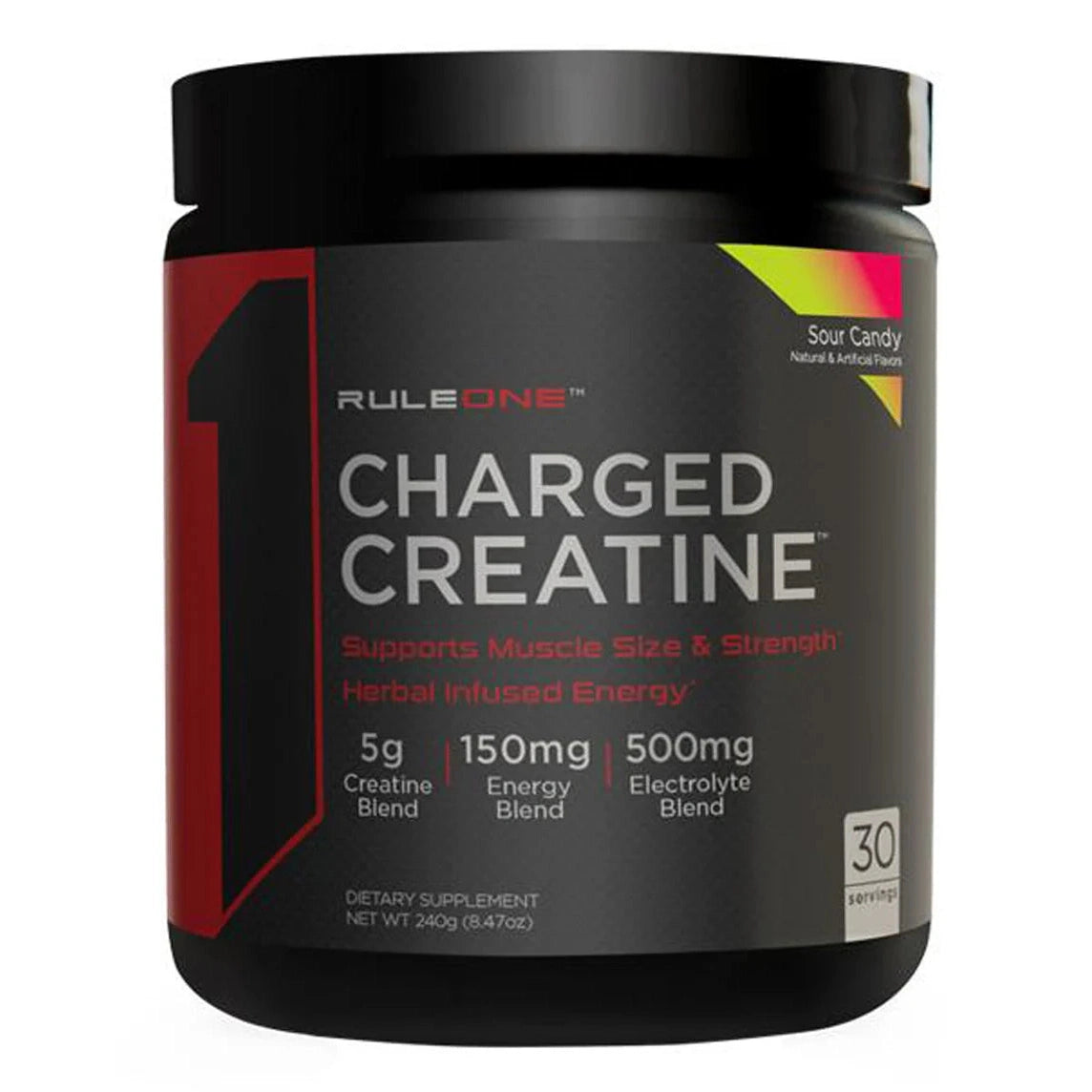 R1 CHARGED - CREATINE 30S - SOUR CANDY - 240G