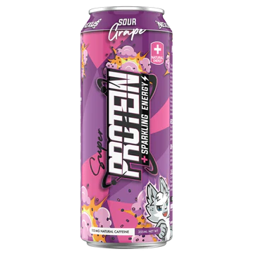 Single Protein Water + Energy - 355ml RTD - Sour Grape