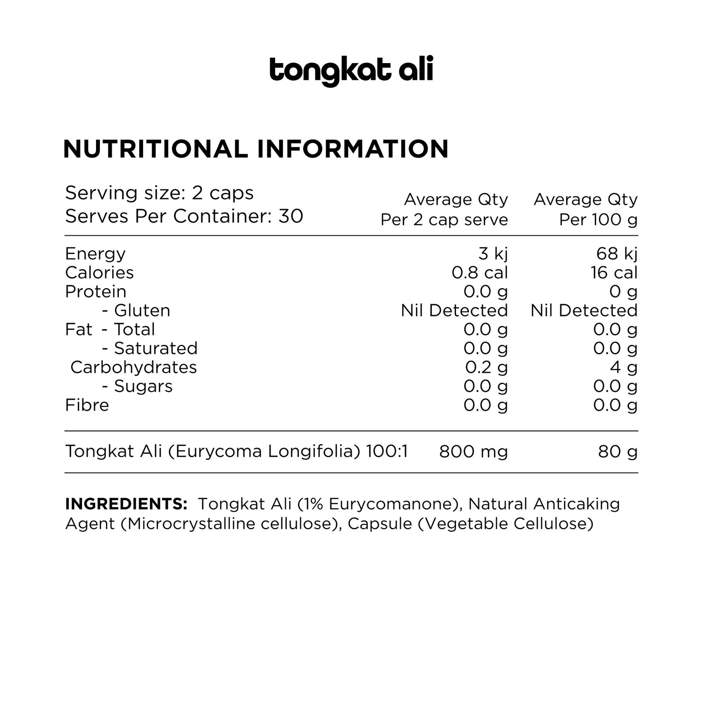 ESSENTIALS Tongkat - 60 Caps