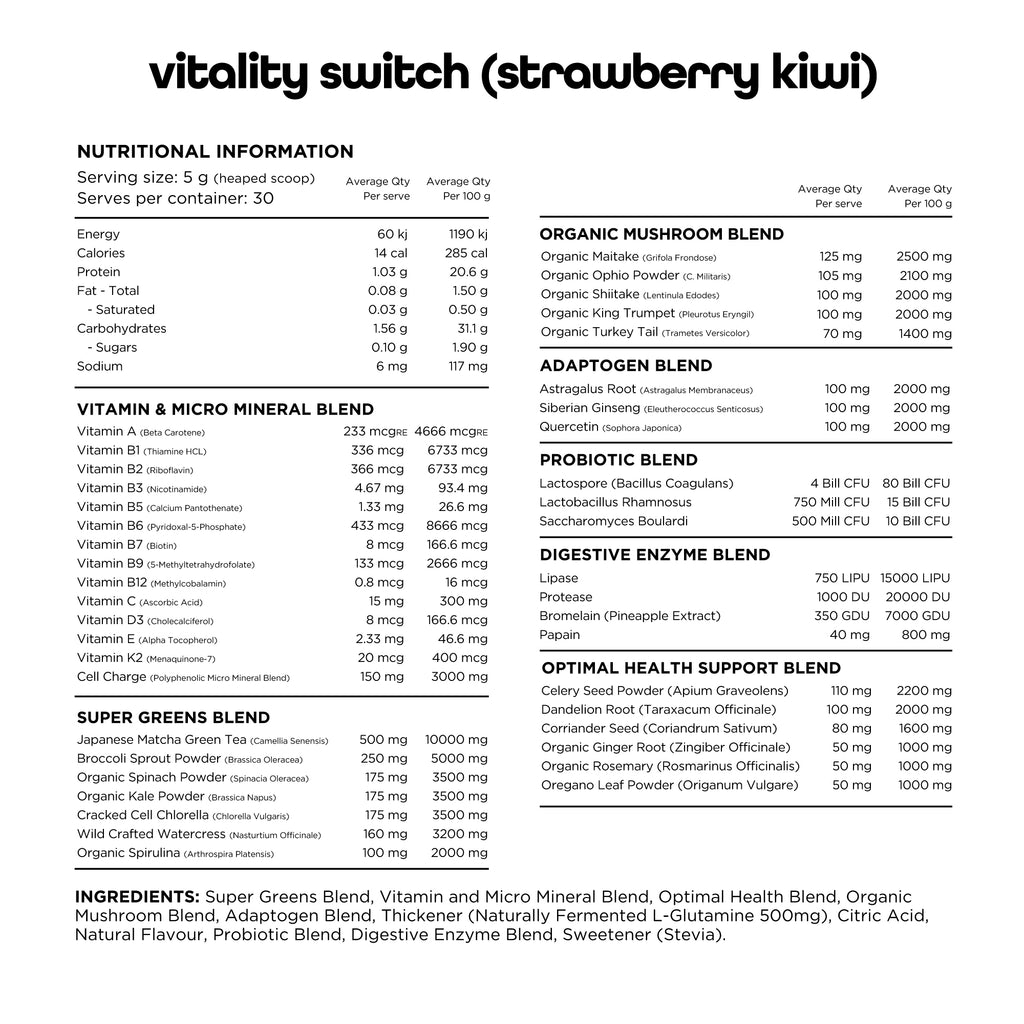 VITALITY SWITCH - 30 serves